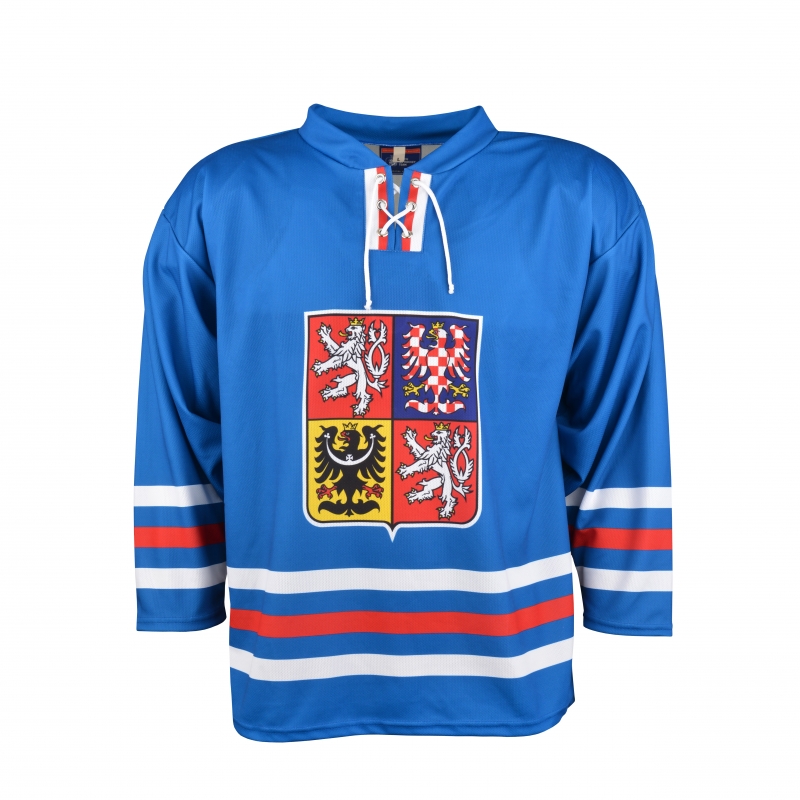 Retro hokejový dres Český hokej 23/24 modrý